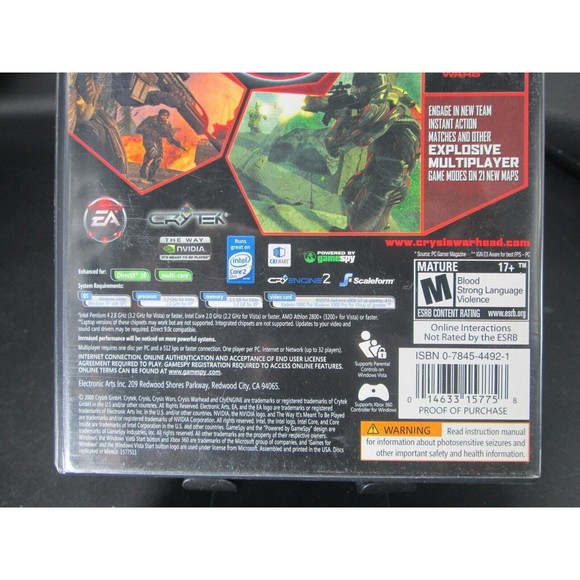 Crysis Warhead‎ - PC - Video Game -GOOD CONDITION - Picture 6 of 10